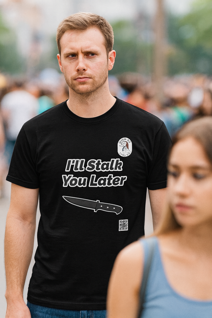 Creepy Halloween Shirt – Horror Movie POV Tee, Spooky Stalker Parody Costume, Scary Novelty T-Shirt