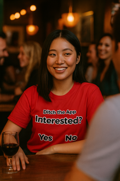 Ditch the App – Front Touch Yes or No Tee